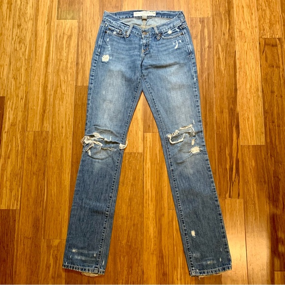 Abercrombie & Fitch Denim - Vintage Abercrombie & Fitch Madison Distressed Low Rise Jean